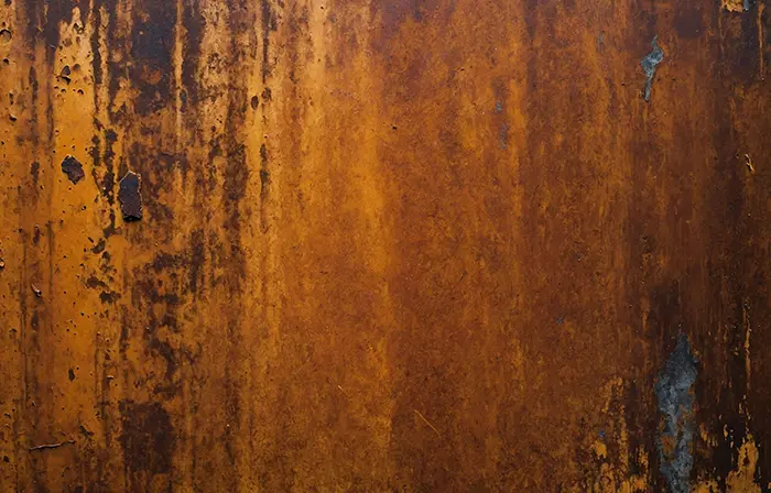 Weathered Rusty Metal Plate Background